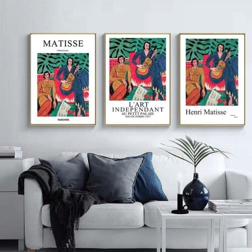 Henri Matisse Taschen Vogue Posters And Prints Guitar Girl Portrait Wall Art Canvas Painting Pictures For Living Room Home Decor