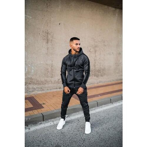 2021 Spring And Autumn New Fashion Casual European Sports Suit Mens Fitness Hollow Elastic Sweater Gradient Couple Suit