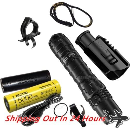 Wholesale Nitecore MH12S LED Rechargeable Flashlight+ NTR10 Tactical Ring+GM02MH Gun Mounts+ RSW3 Remote Switch+ 5000mAh Battery