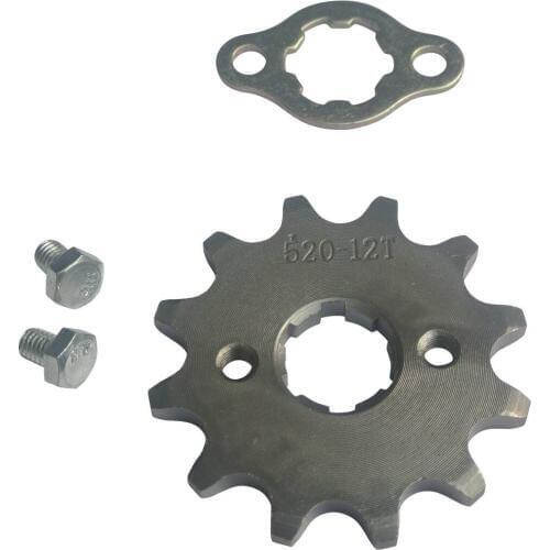 20mm 520 12T Front Motor Sprocket Fit Pit Dirt Bike ATV Go Kart