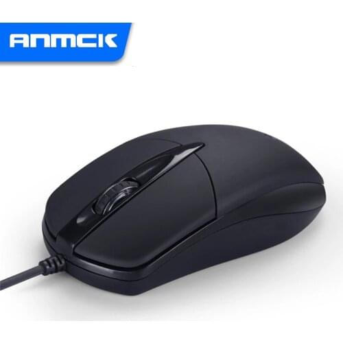 Anmck Mini USB Wired Mouse For Computer Laptops Portable Business Home Office Gaming Mouse USB 1200DPI Optical Mice