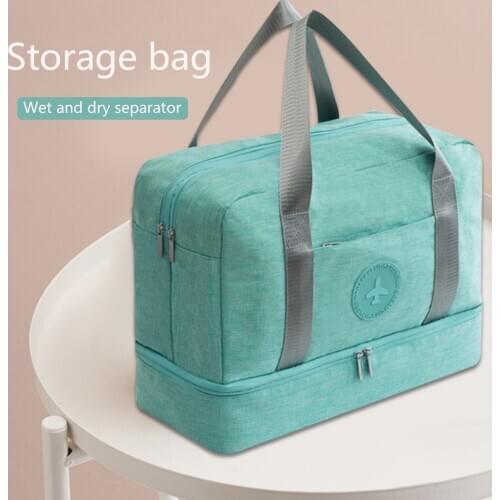 Luggage Dry Wet Separation Storage Bag Luggage Organizer Packing Travel Duffle with Shoes Bag Mesh Bag Clothing Storage Handbag