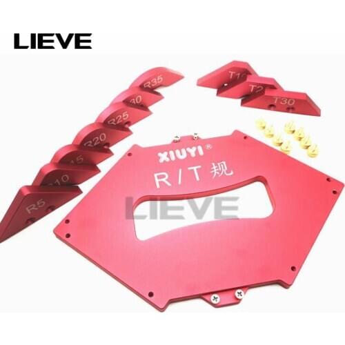 Aluminium Alloy Trimming Machine Fillet Gauge Trimming Machine Angled Ruler R T Gauge Carpenter Woodworking Tool Set