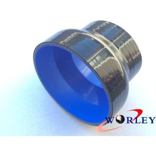Silicone Straight Reducer Hose Pipe 76mm to 102mm / 3" - 4"inch Coupler tube BLACK
