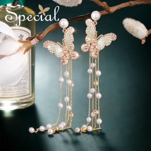 The SPECIAL New Fashion 925 sterling needle french style temperament long tassel earrings for women new collection S1873E