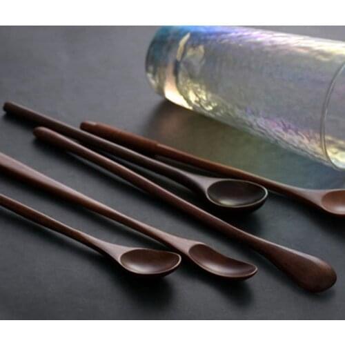 Japanese Vintage Log Spoon Mixing Spoon Long Handle Tape Nancoon Honey Mixing Spoon