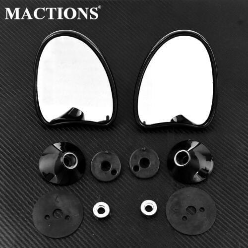 10mm Inner Fairing Rear Side Mirrors Cafe Racer Motor Mirror For Harley Touring Street Electra Tri Glide Ultra Limited 2014-2017