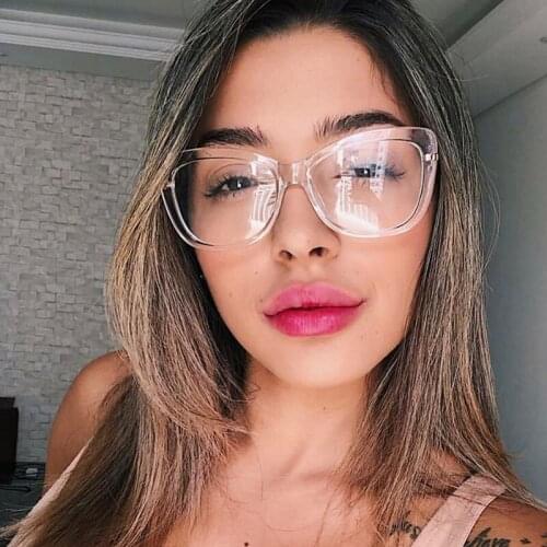 Womens eyeglass frame Square Transparent glasses vintage clear lenses woman fashion trend eye glasses frames for women oculos