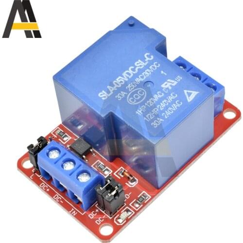 1 Channel 30A Relay Module With Optocoupler Isolation 5V 12V 24V Supports High / Low Triger Trigger for Arduino Mega AVR PIC DSP