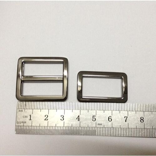 1" Gunmetal triglide slider & buckle for adjustable straps