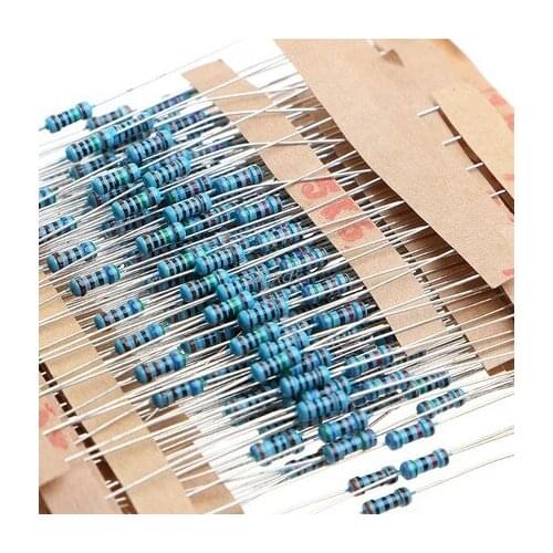 300pcs/lot 1W Metal Film Resistor Assorted Kit, 30 values 1% 1K - 820K assortment Set of resistors 1K 10K 100K 1.5K 15K 150K