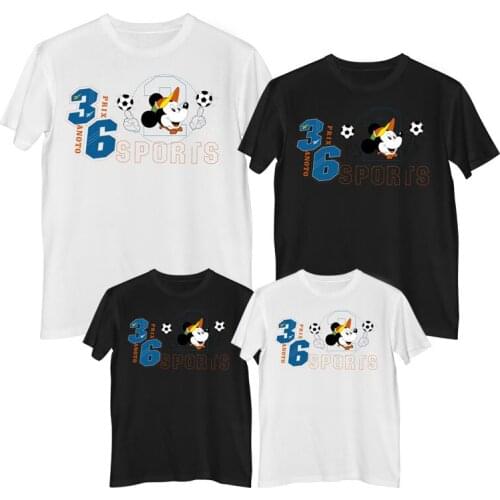 Disney Mickey Mouse T-shirt Summer Comfortable 100%cotton Fashion clothes for teens Mens t-shirts Children clothes casual dress
