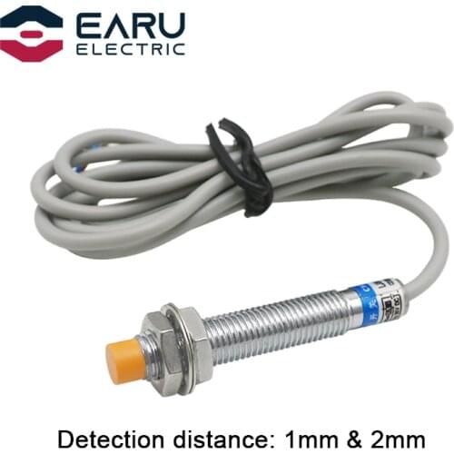 M8 1mm & 2mm Induction Metal Sensor Inductive Screen Shield Type sensor Proximity Switch LJ8A3 NPN PNP AC DC NO NC BX BY AX AY