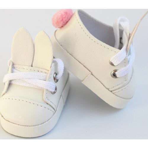 6.5cm PU Mini Doll Shoes Toy Cute Rabbit Bunny Hand Made Doll Accessories Doll Boots Sneakers Girls Clothes for 1/4 Doll Animal