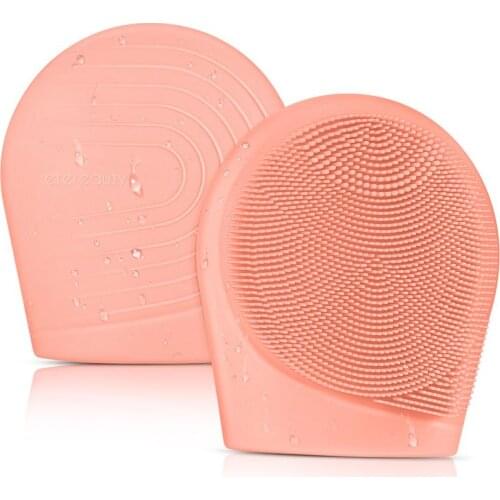 ETEREAUTY Soft Silicone Facial Cleansing Brush Manual Exfoliating Scrub Waterproof Face Brush Skin Deep Cleansing Anti-Aging