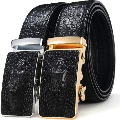 New Men Buckle Jeans Belt Automatically Belt Buckles for Men Buckle Strap for Jeans Mens Belts Designer Belts High Quality
