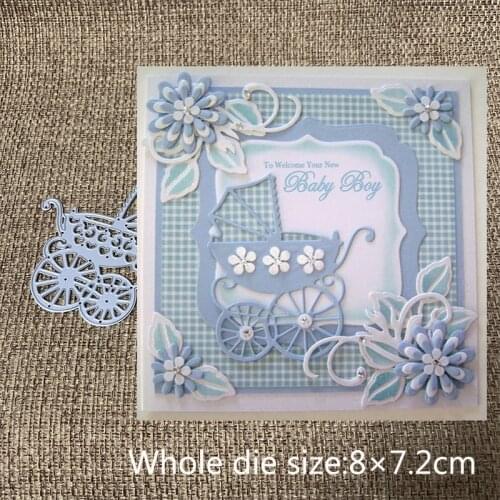 New Design Craft Metal Cutting Dies cut die cute Baby carriage Scrapbooking Album DIY Paper Card Craft Embossing Die Cuts