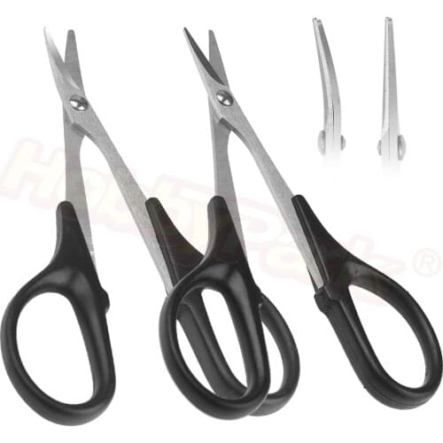 Hobbypark 1 Straight & 1 Curved Scissor for RC Vehicle Truck Buggy Lexan Plastic Bodyshell Helicopter Canopy
