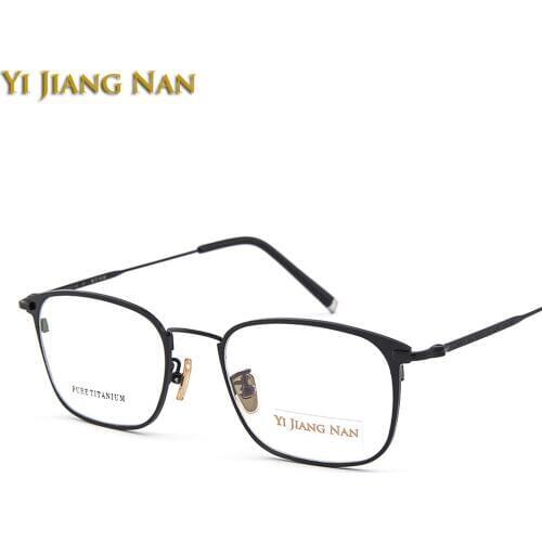 Men Quality Pure Titanium Light Weight Frame Female Prescription Eyeglasses Frame with Clear Lenses