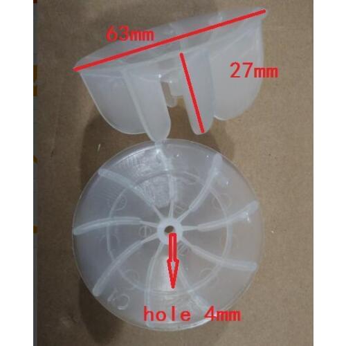 Hair dryer plastic fan blades 63mm diameter 27mm height 4mm hole