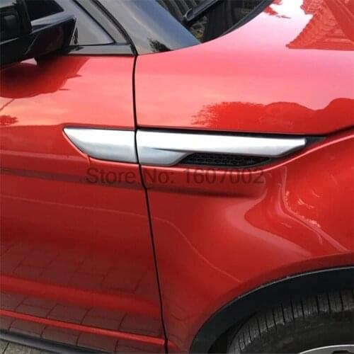 Fit For Land range Rover Evoque 2014 2015 Chrome door exterior body side fen outlet air vent trim Accessories