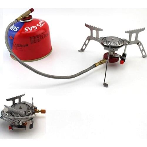 Outdoor Portable Folding Mini Camping Oven Gas Stove Survival Furnace Stove 234g 3500W Pocket Picnic Cooking Gas Stove Cooker