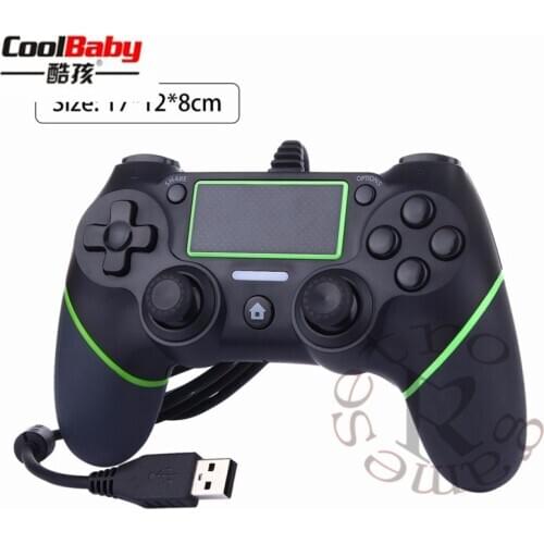 DHL 50pcs/lot USB Wired Gamepad Controller For PS4 Game Controller For Sony Playstation 4 Joystick Gamepads