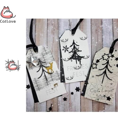 5PCS Tree Plant Metal Cutting Dies Scrapbooking Stencil DIY Decorative Craft Embossing Die Cuts Card Making New Dies For 2019