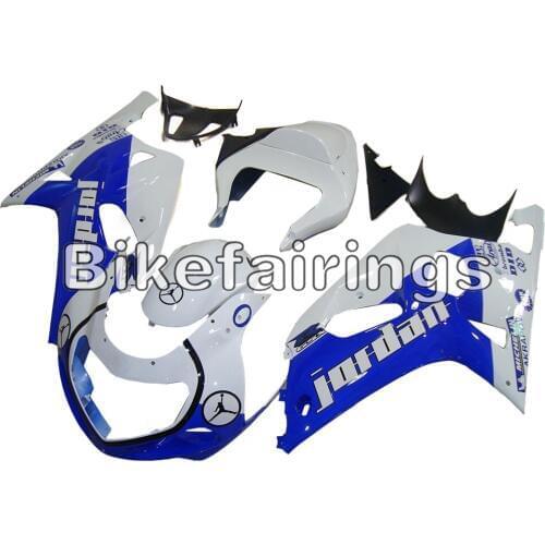 Blue White Fairing Kit and Seat Cover For Suzuki GSXR600 GSXR750 K1 2000 2001 2002 2003 ABS Plastic Motorcycle Cowlings New