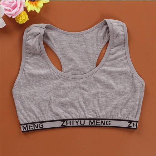 Girls Training Bra Teenage Kids Soft Breathable Cotton Underwear Tops Clothing