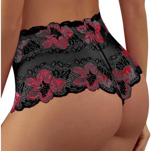 Sexy Lace Panties Women Underwear Transparent Low-Waist Thong Female Seamless G-String Underwear Lingerie Ladies Briefs