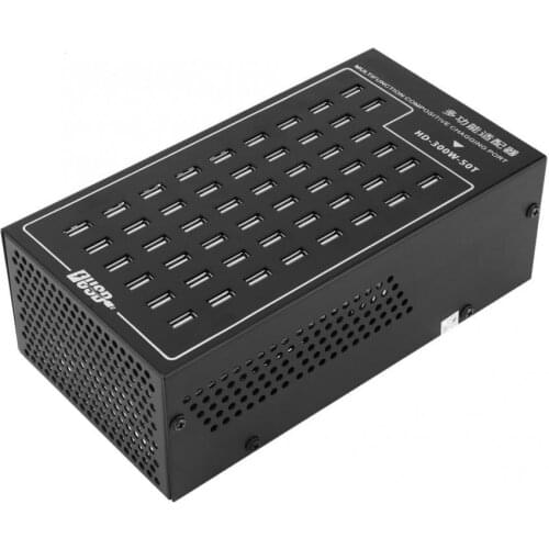 EU Plug Multi USB Smart Charging Station HD-300W-50T DC 5V 2A 50 Port USB Charger 220V Household socket