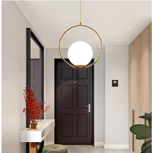 Vintage crystal glass ball led light crystal hanging lamp modern led chandelier hanglampen luzes de teto avizeler bedroom