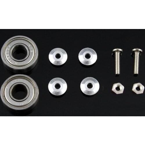 1 Set 13mm Bearing With Washers Screw Nuts Roller Bearings Spare Part For DIY Tamiya Mini 4WD Racing Car Model
