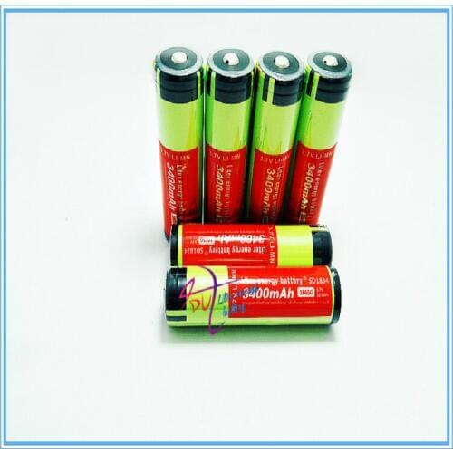 1 PCS/lot New Protected Original 18650 3.7V 3400MAH NCR18650B with PCB Li-ion rechargeable battery for tablet pc 7-9 inch