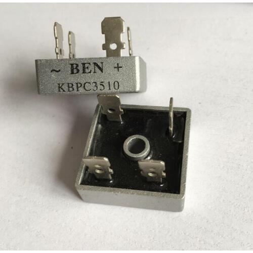10pcs Single phase rectifier bridge KBPC3510 Metal Case Bridge Rectifier