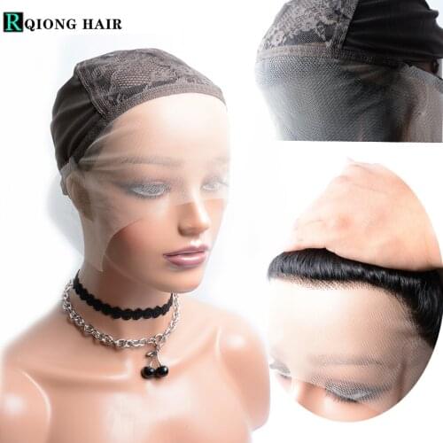 13X1 Lace Front Wig Cap For Making Wig With Adjustable Straps Guide Line Brown Glueless Weaving Extension Swiss Lilac Lace Cap
