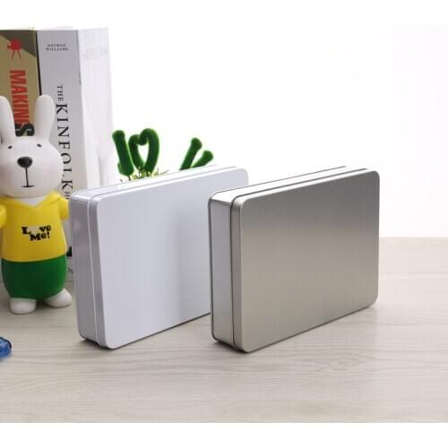 20pcs/lot chocolate tin box food container cookies box silver and white color stock