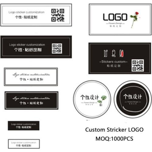 2019 New Multi Design white paper /kraft /Clear PVC sticker label for Handmade Products package label Can custom no extra cost