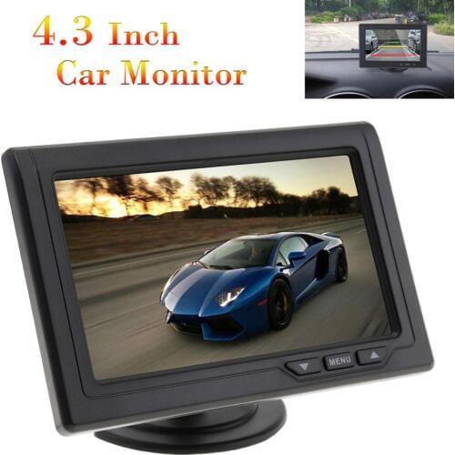 4.3 Inch Color TFT LCD 480 x 272 Car Rear View Monitor Vehicle Auto Car Rearview Reverse Monitor Parking for Camera DVD VCD
