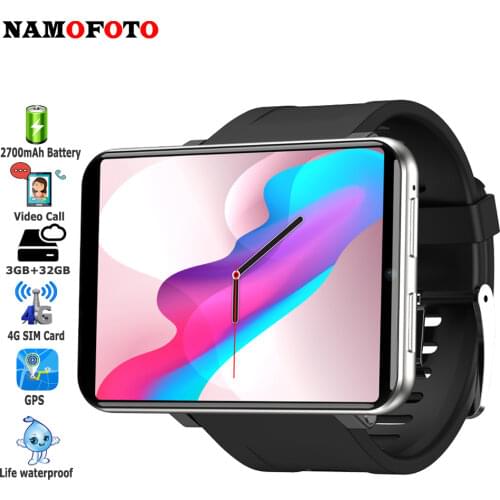 4G Smartwatch 2700mAh 3GB+32GB 2.86 Inch Screen SIM Card GPS 5MP Camera HD Video Waterproof Sports Tracker Mens Smart Watches