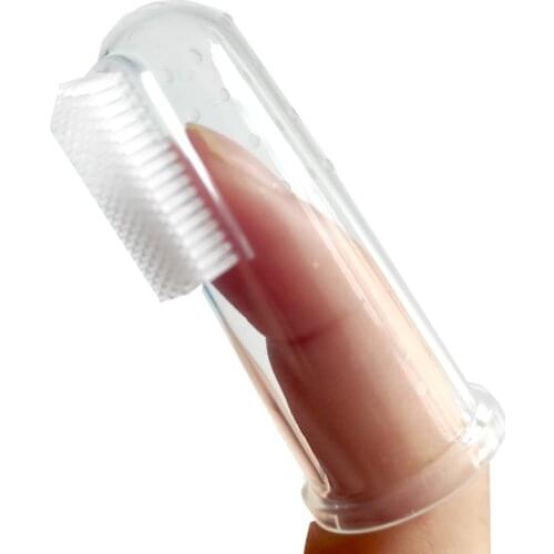 5pcs Baby Finger Toothbrush For Children Teeth Clear Massage Soft Silicone Infant Rubber Cleaning Brush Baby Dental Care Tooth