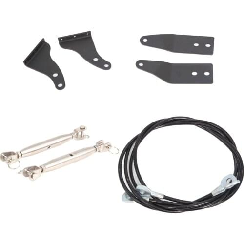 8 Pcs/Set Car Limb Riser Scale Crawler Auto Body Cable Steel Rope For Jeep Wrangler TJ LJ JK 1997-2018 Metal Car Accessories