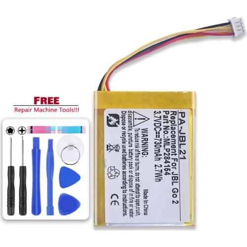 Battery MLP284154 730mAh for spealer,mp3;JBL Go 2,Go 2H;MLP284154;1ICP3/41/54