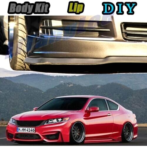 Car Bumper Lip Front Spoiler Skirt Deflector For Honda For Accord 1990~2020 Tune Car Modified Body Kit VIP Hella Flush Lips