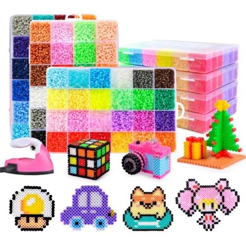 24 / 72 Colors 5mm hama Beads/ Iron Beads diy Puzzles 2.6mm Education Beads 100% Quality Guarantee Fuse beads diy toy