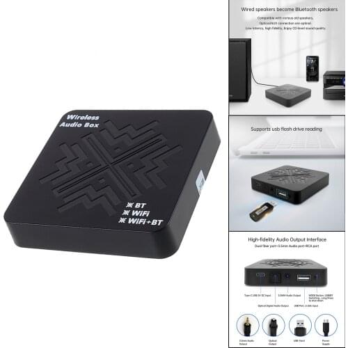 Digital Audio Receiver Long Range HiFi Bluetooth 5.0 Adapter Aptx Low Latency for Android iOS System Speakers Smartphones