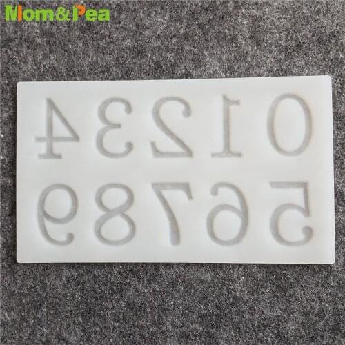 CX148 Numbers 0-9 Silicone Mold Chocolate Ornamental Fondant Mould Cake Decoration Insert Tools
