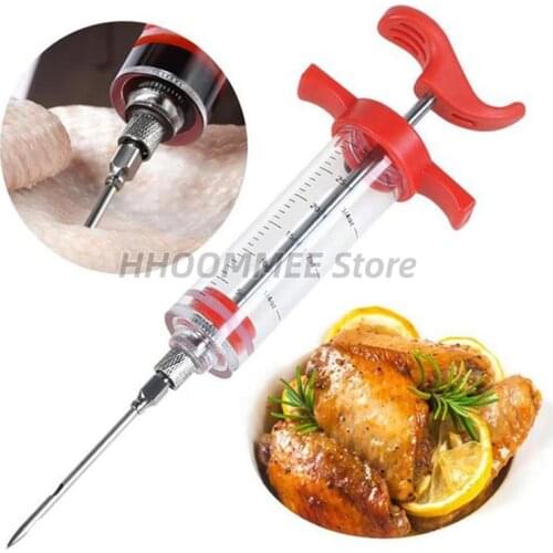 Flavor needle Turkey pork bbq steak meat sauces syringes marinades kitchen gadgets beef kitchen accessories Spices cooking tools