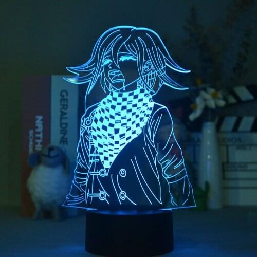 Game LED Nightlight 3D Night Lamp with Touch Switch Kokichi Oma Danganronpa Atmosphere Light for Child Birthday Gift Festival